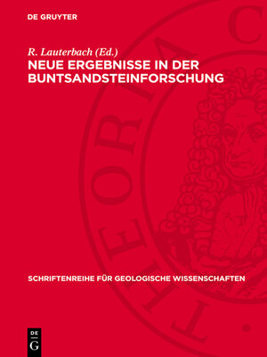 cover image of Neue Ergebnisse in der Buntsandsteinforschung